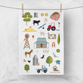 Red Tractor Homing Instincts Tea Towel