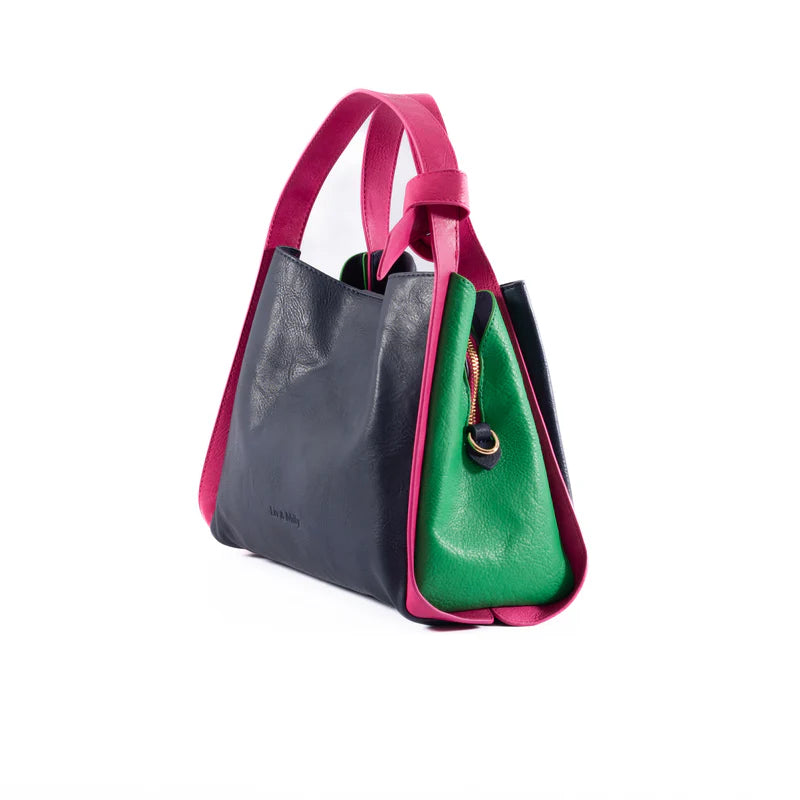Liv & Milly Tanya - Navy Green & Fuschia