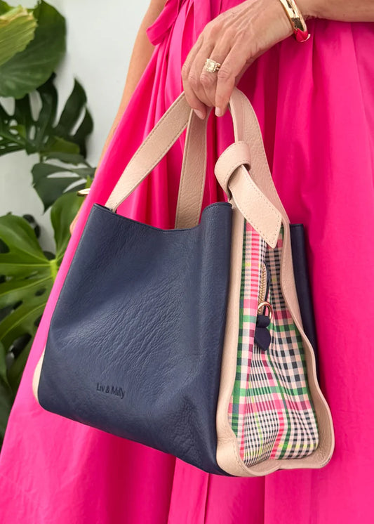 Liv & Milly Tanya - Navy Gingham