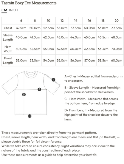 Nancybird Tasmin Boxy Tee - Watercolour Collage