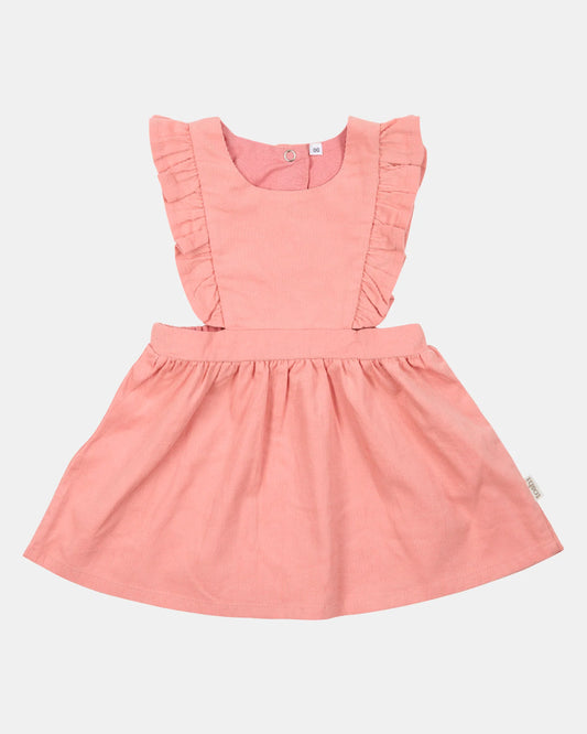 Baby Pinafore Corduroy Quincy Dusty Rose
