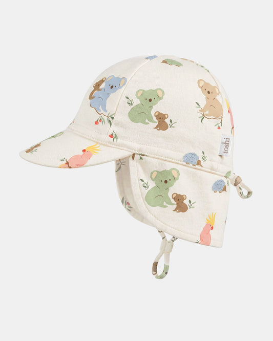 Flap Cap Arcadia Gumnut Babies Cloud
