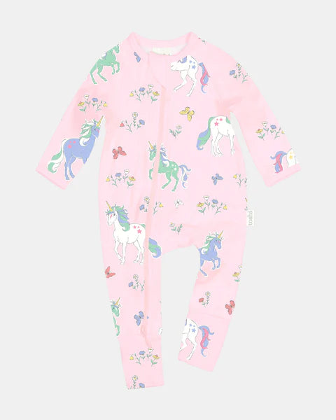 Toshi Longsleeve Onesie | Unicorn