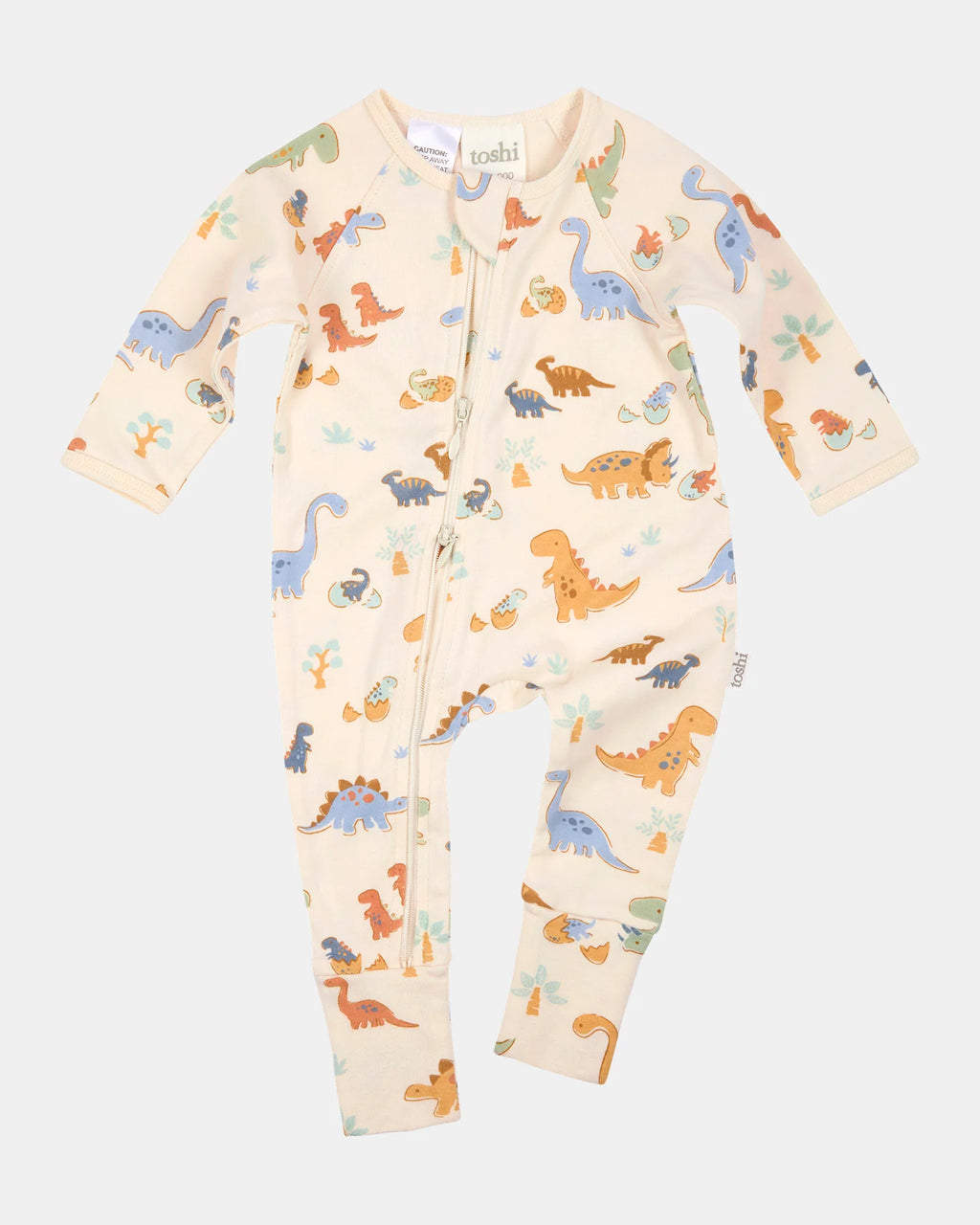 Toshi Onesie L/S Harvest Dino Bubs