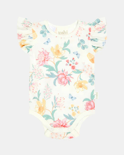 Toshi Matilda Onesie S/S - Waratah Dawn