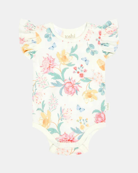 Toshi Matilda Onesie S/S - Waratah Dawn