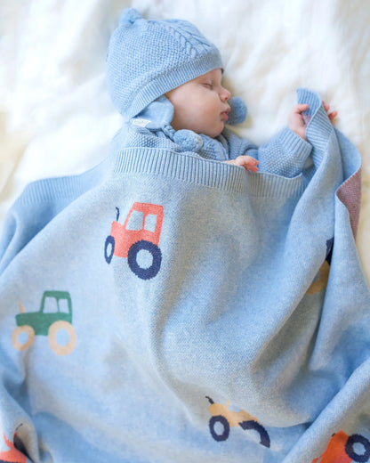 Organic Blanket Mystical Tiny Tractors
