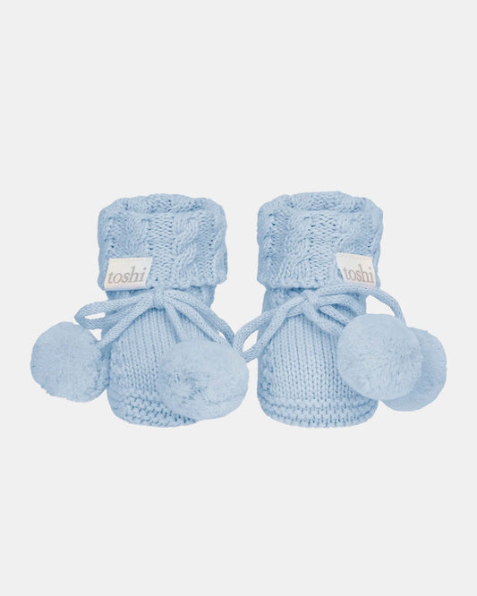 Organic Booties Yummy Bluebell