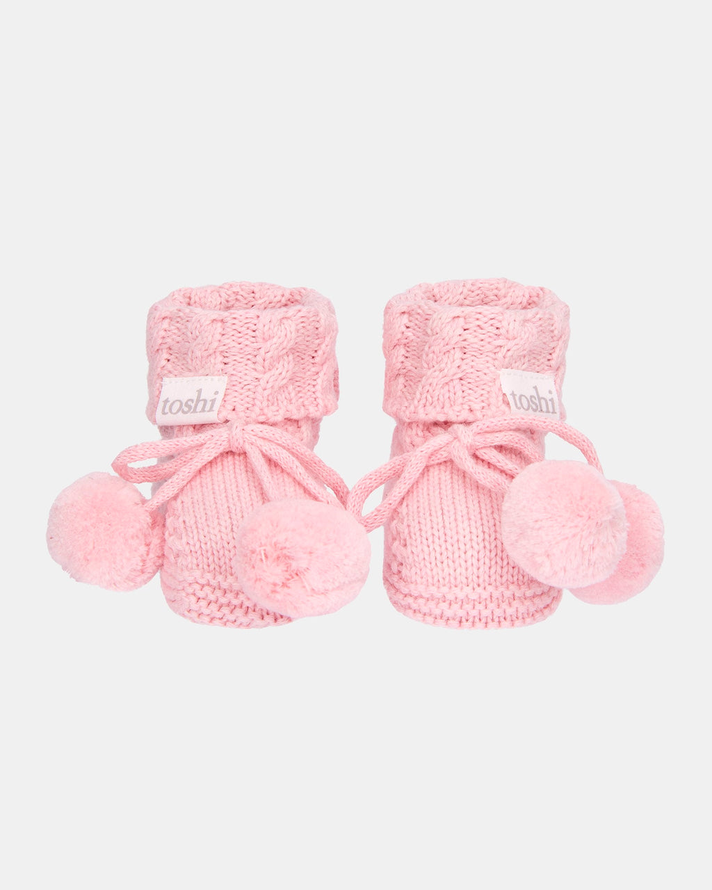 Organic Booties Yummy Misty Rose
