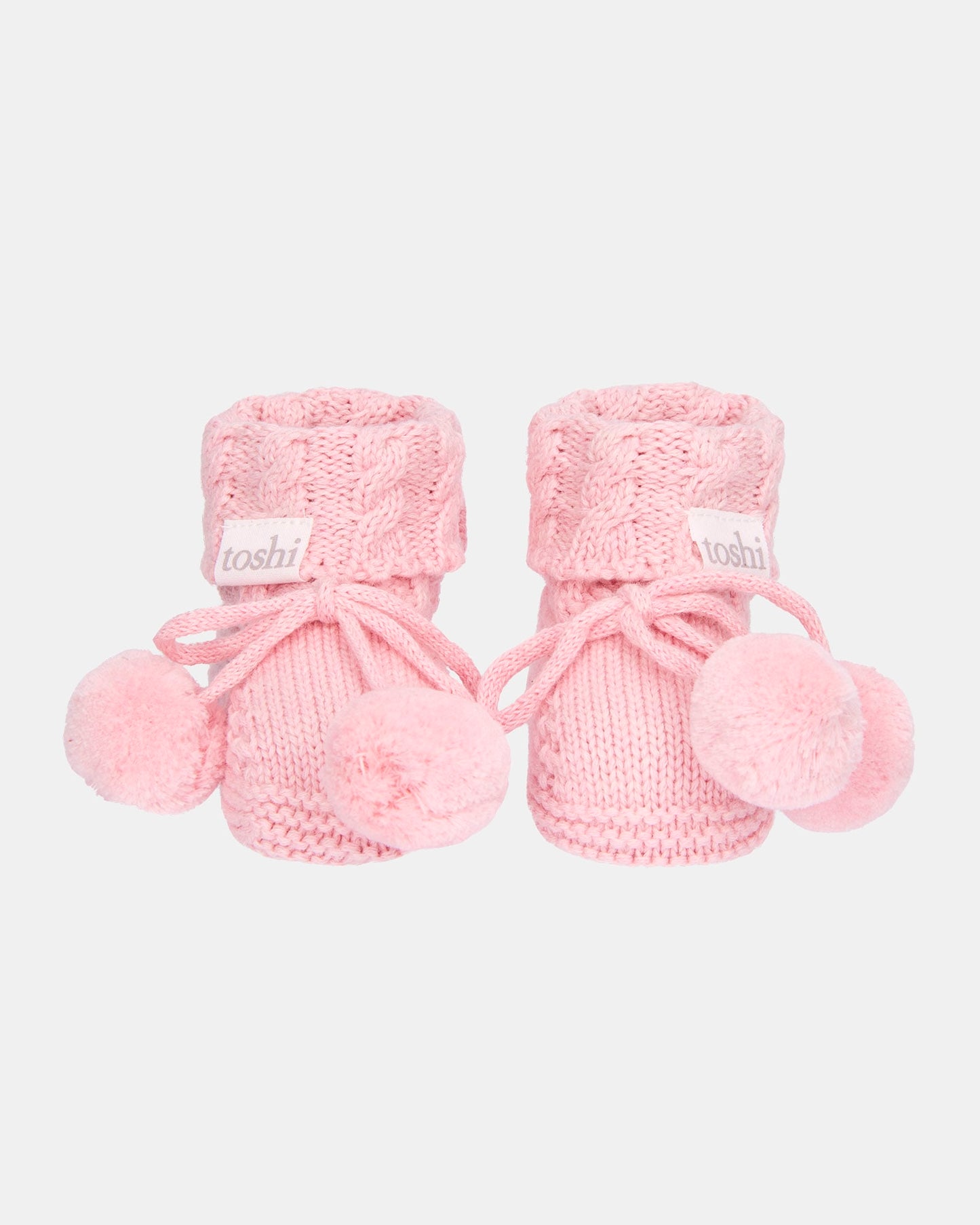 Organic Booties Yummy Misty Rose