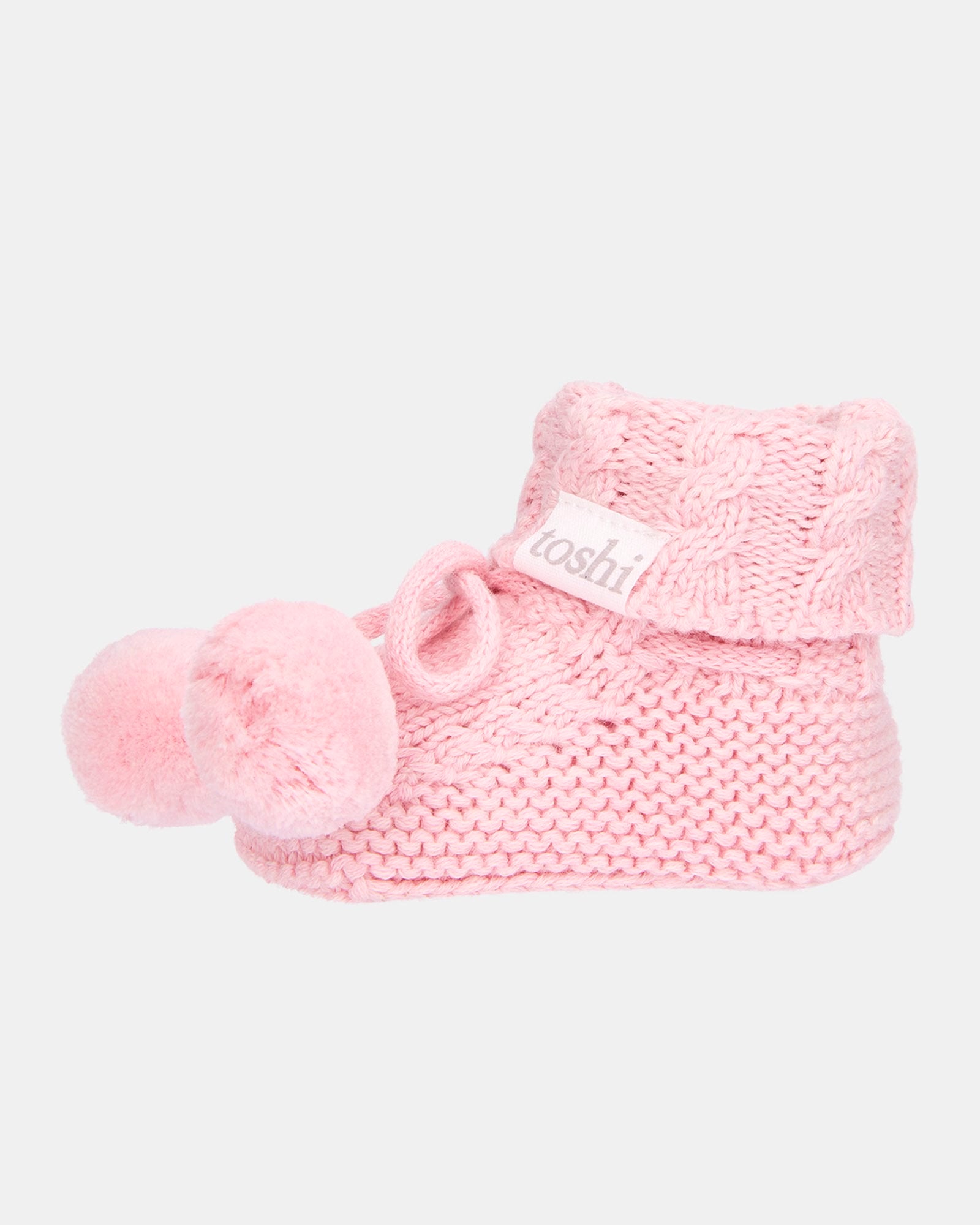Organic Booties Yummy Misty Rose
