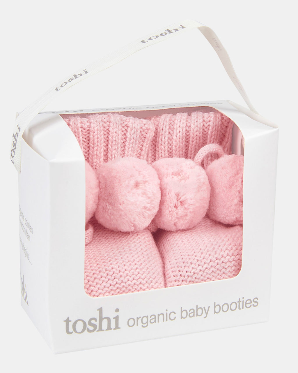 Organic Booties Yummy Misty Rose