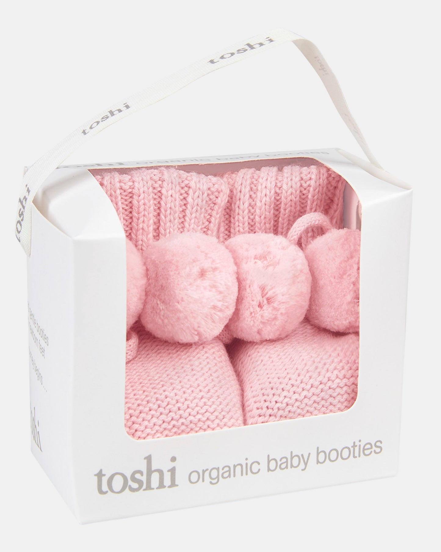Organic Booties Yummy Misty Rose