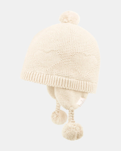 Organic Earmuff Snowy | Feather