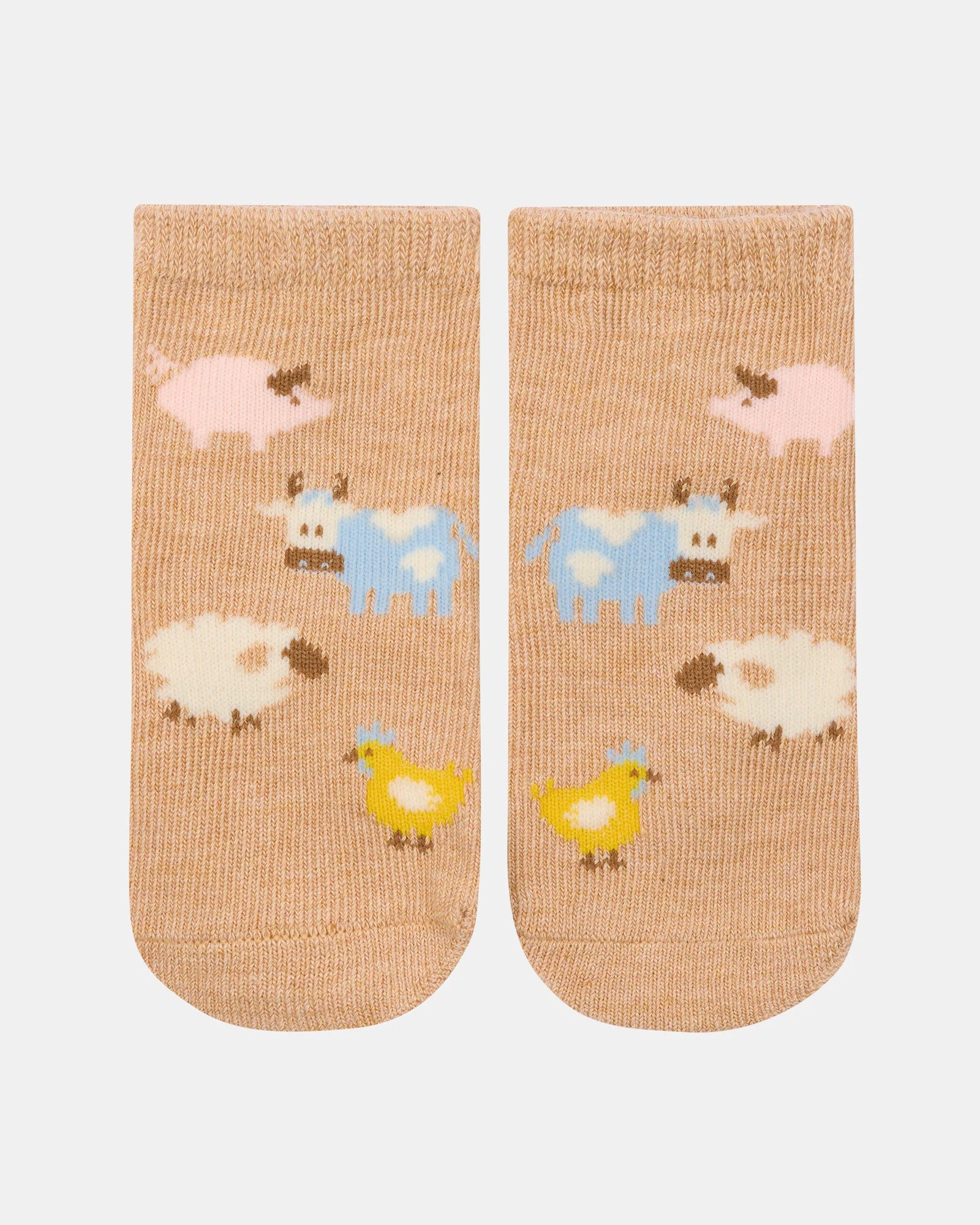 Organic Jacquard Ankle Socks - Farm Buddies