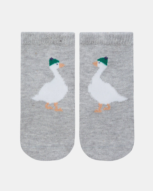 Organic Jacquard Ankle Socks - Lucie Goosie