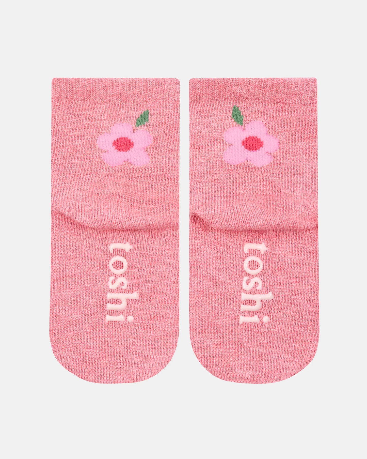 Organic Jacquard Ankle Socks - Rosie Posie