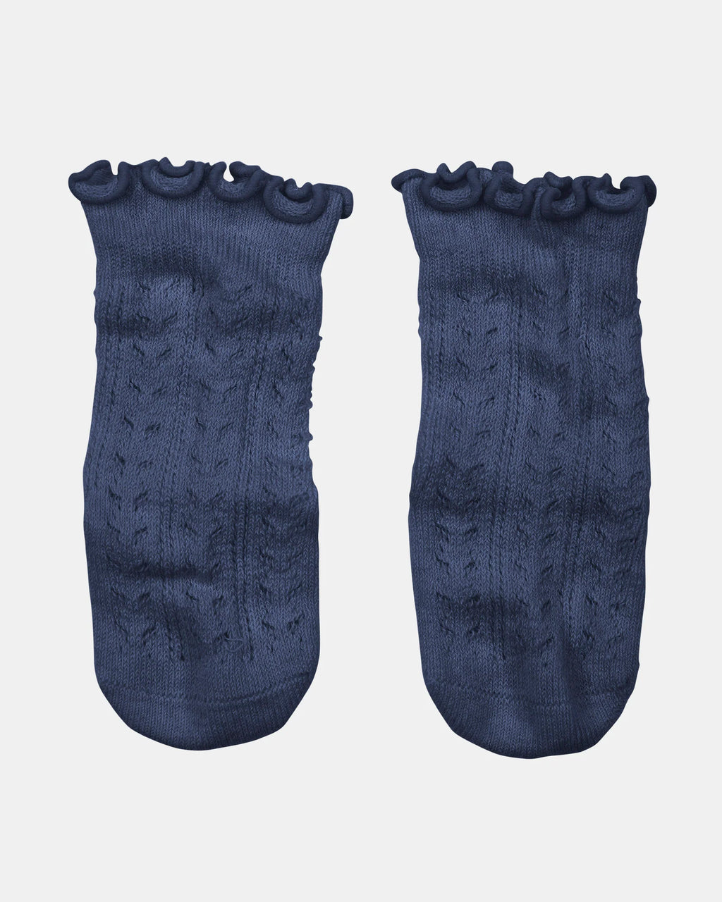 Toshi Organic Frilly Lace Knee Socks - Ink