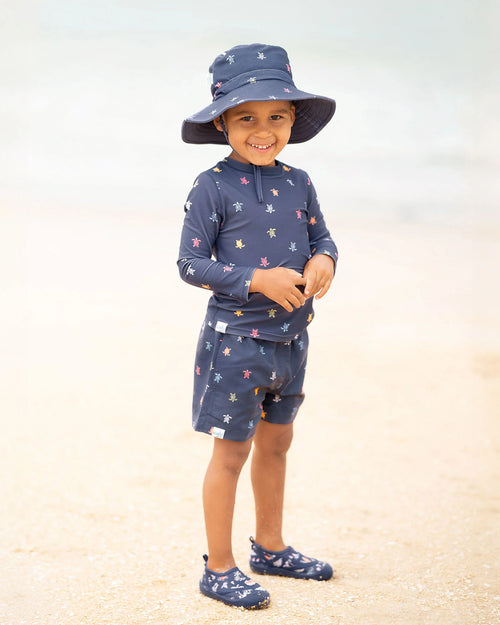 Toshi Swim Kids Rashie L/S UPF 50+ - Turtle Island