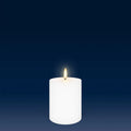 Uyuni Small Flameless Pillar Candle - Nordic White