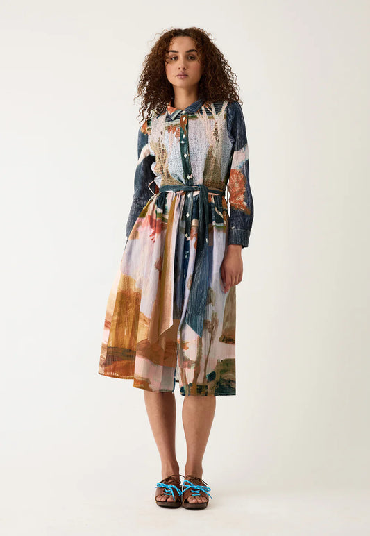 Nancybird Delphi Dress - Night Herons