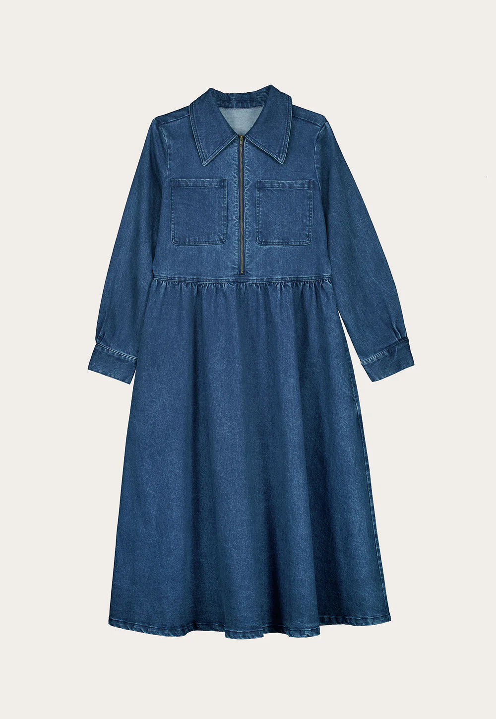 Nancybird Myra Dress - Dark Wash