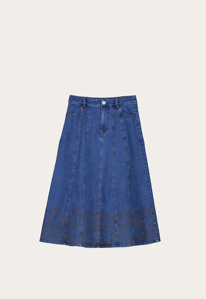 Nancybird Nina Skirt - Dark Wash