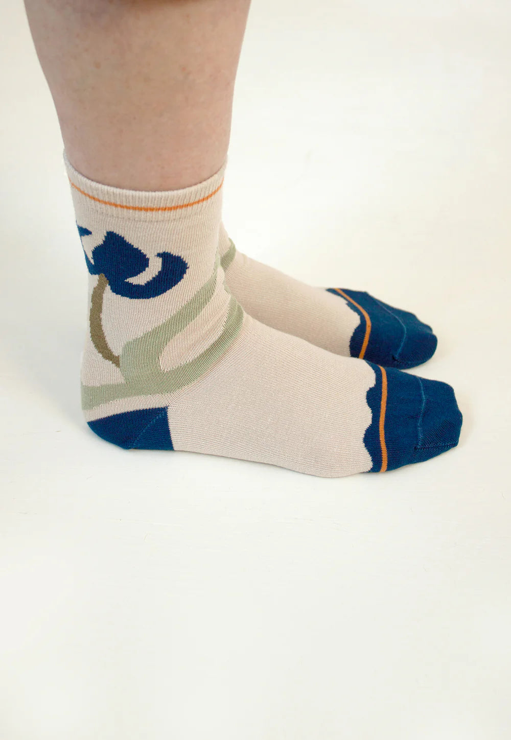 Nancybird Socks - Blue Flower
