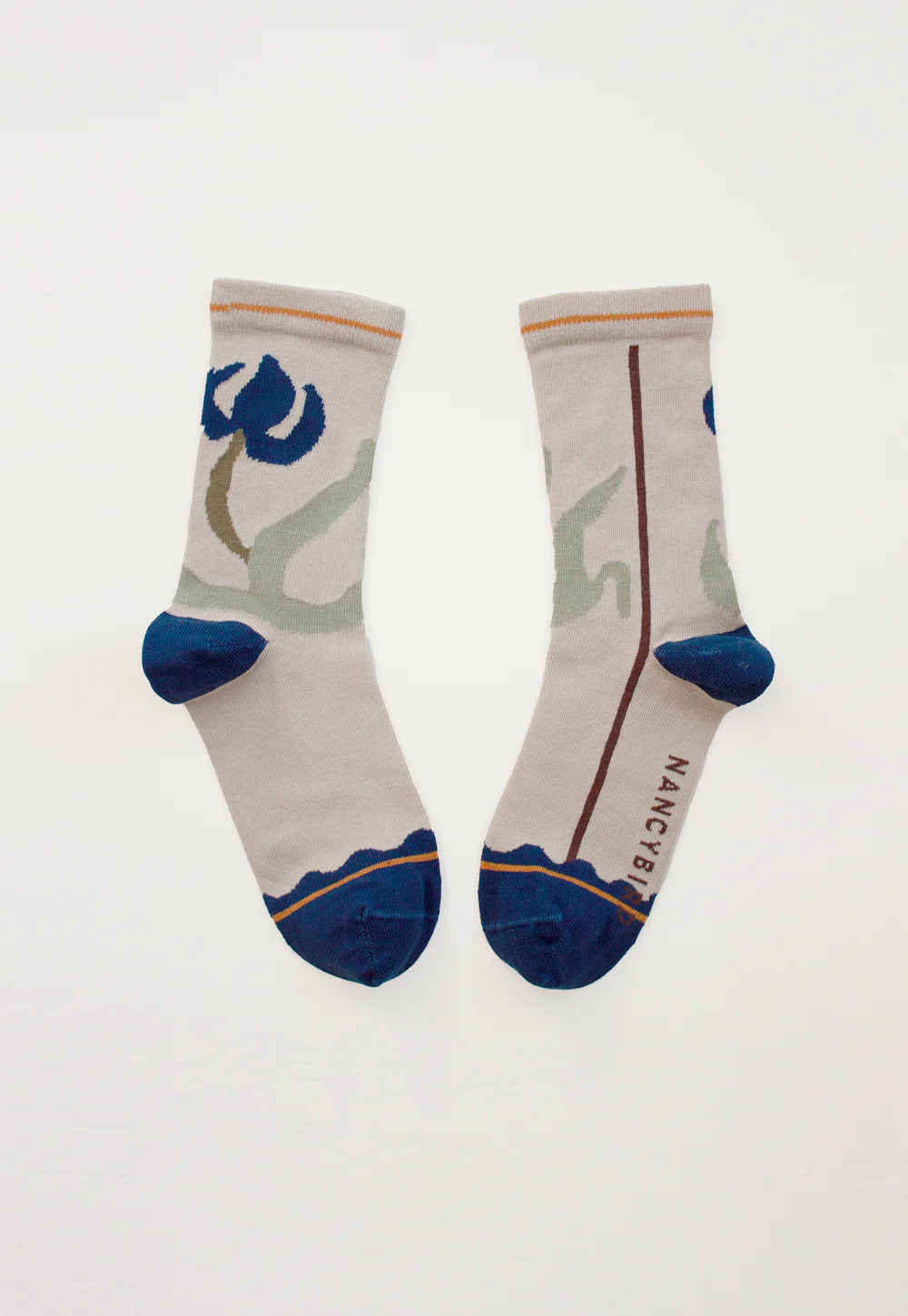 Nancybird Socks - Blue Flower