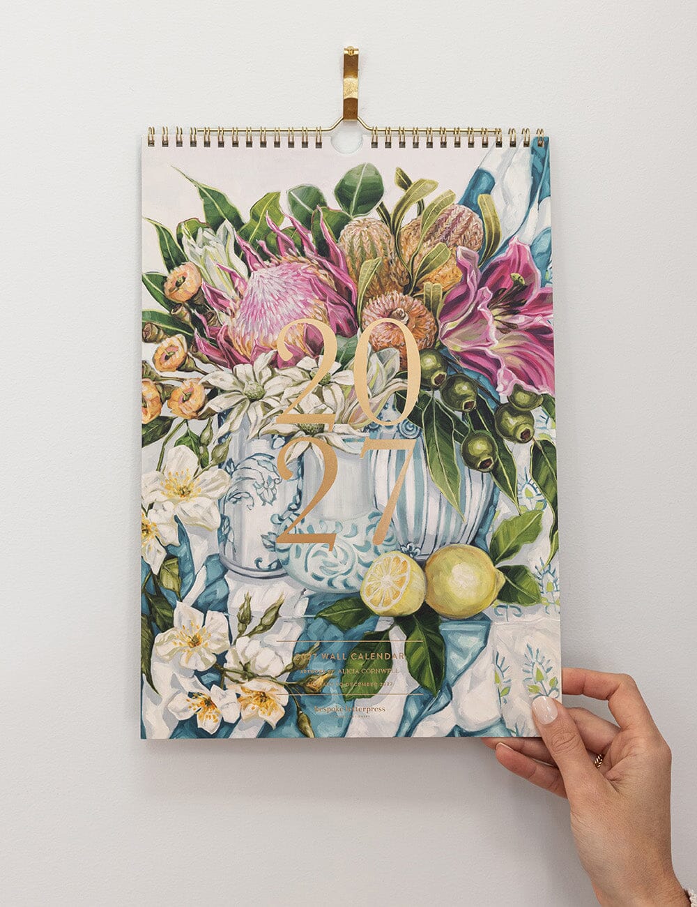 Bespoke Letterpress 2027 Wall Calendar - Still Life