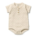 Milk Cloud Organic Knitted Chevron Bodysuit