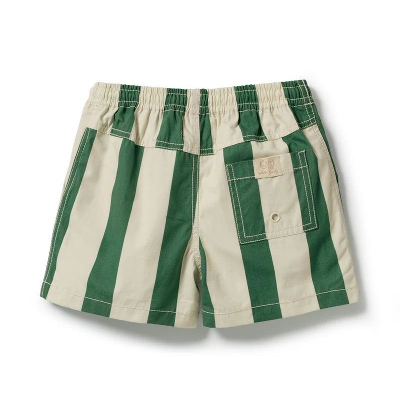 Lagoon Stripe Swim Board Short