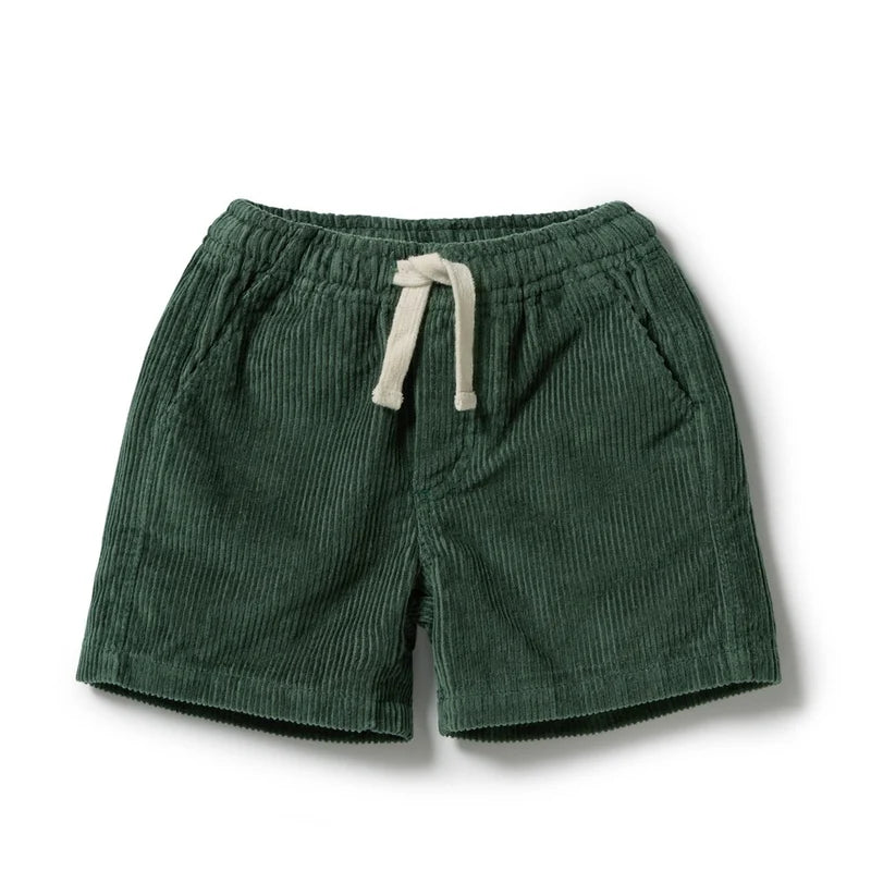 Moss Green Organic Cord Short