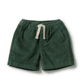 Moss Green Organic Cord Short