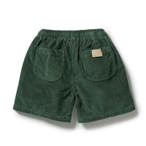 Moss Green Organic Cord Short