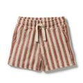 Cherry Cola Stripe Organic Terry Short