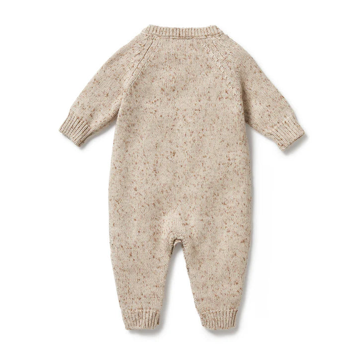 Wilson and Frenchy Knitted Cable Growsuit | Almond