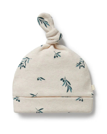 Wilson & Frenchy Little Olive Organic Waffle Knot Hat