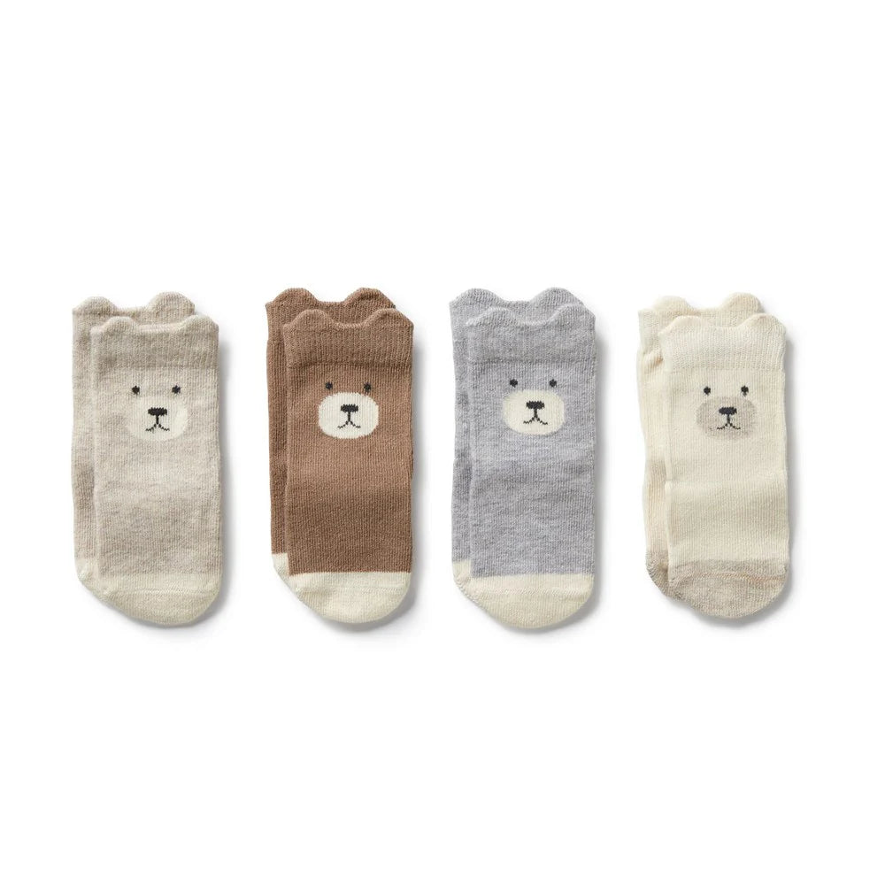 Wilson & Frenchy Unisex Organic Baby Socks | 4 Pack