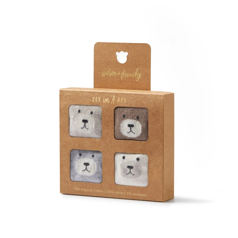 Wilson & Frenchy Unisex Organic Baby Socks | 4 Pack