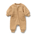 Wilson & Frenchy Honey Fawn Organic Quilted Growsuit