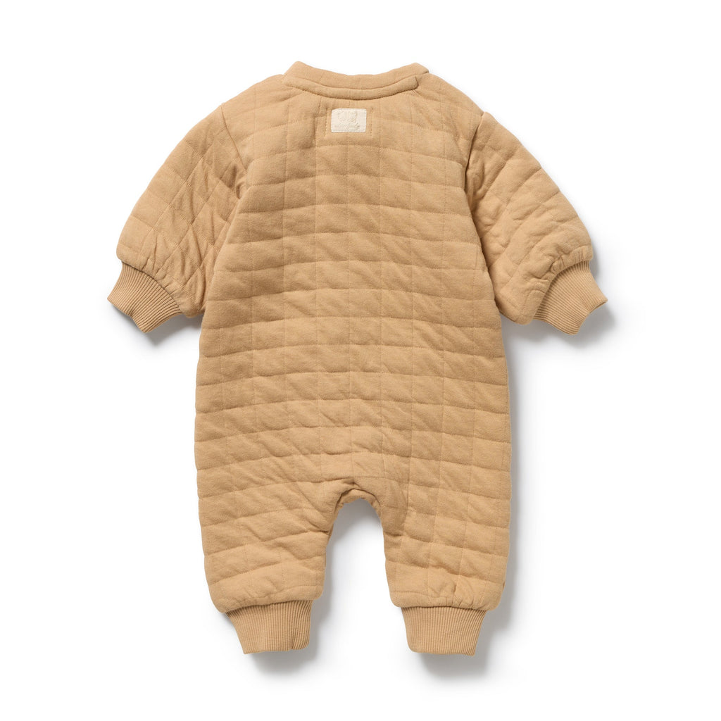 Wilson & Frenchy Honey Fawn Organic Quilted Growsuit
