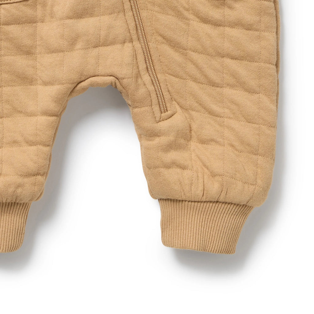 Wilson & Frenchy Honey Fawn Organic Quilted Growsuit