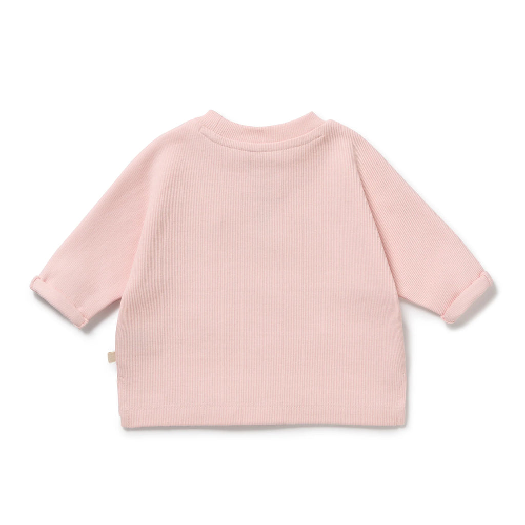 Wilson & Frenchy Strawberry Cream Organic Rib Long Sleeved Top