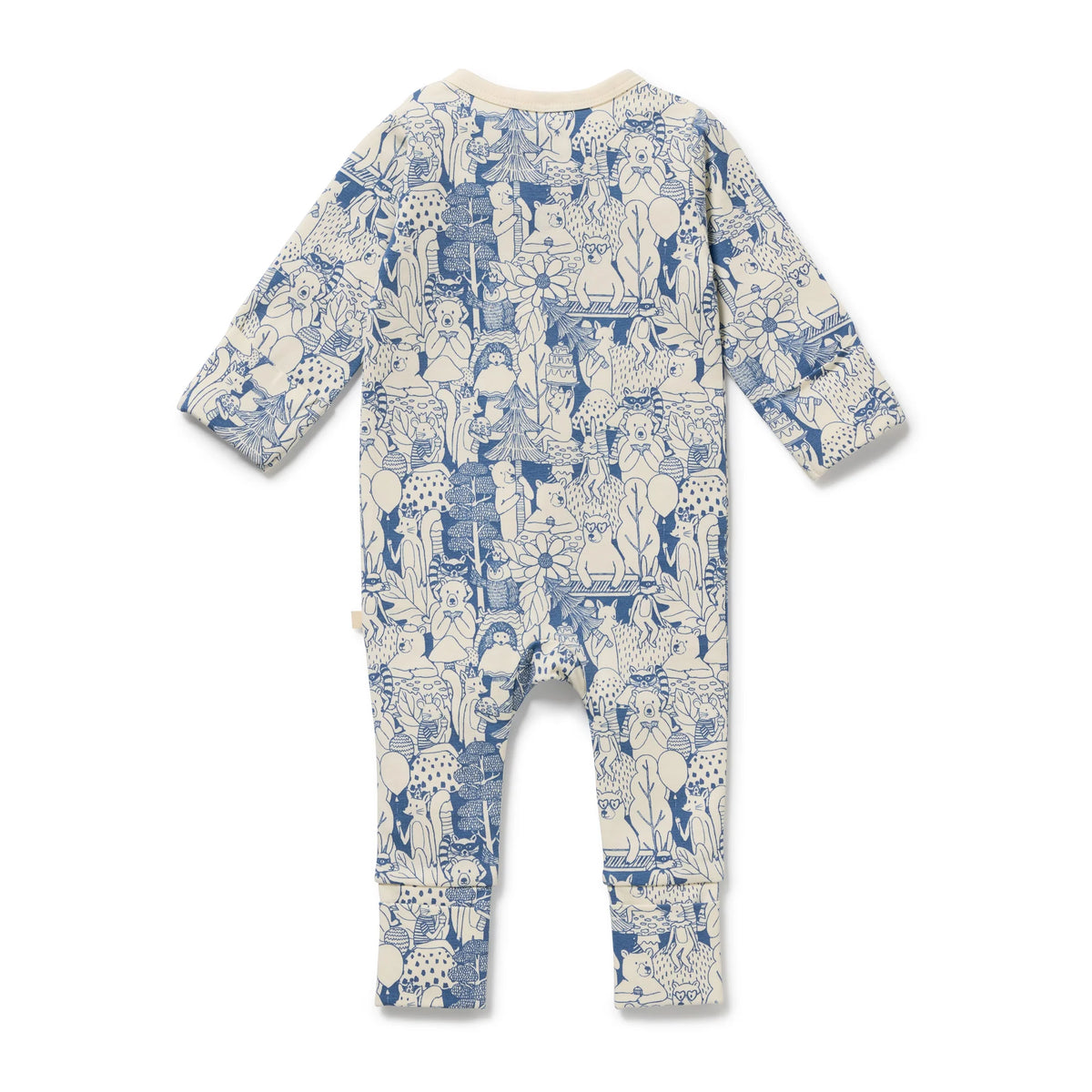 Wilson & Frenchy Woodland Adventures Organic Zipsuit with Feet