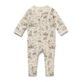 Wilson & Frenchy Foxglove Forest Organic Zipsuit with Feet