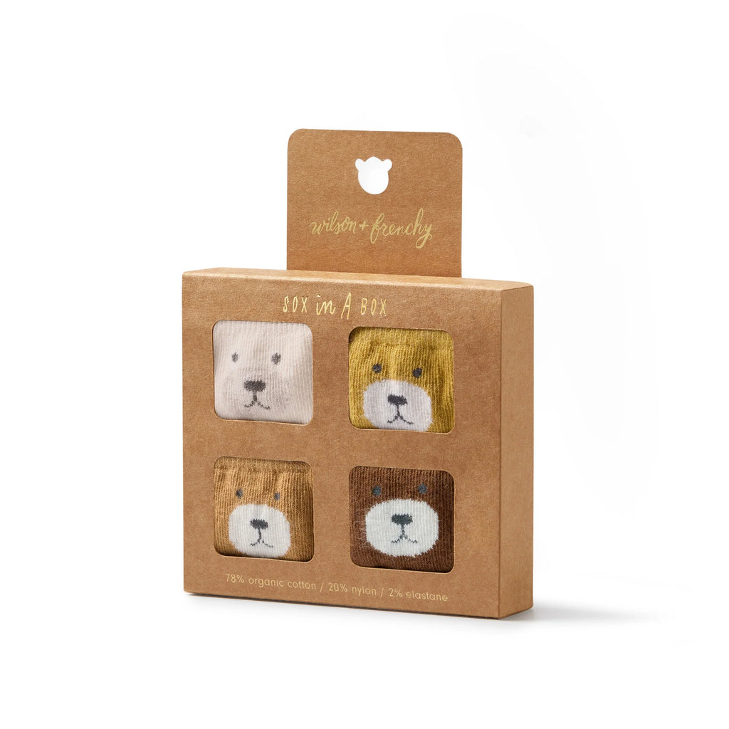 Wilson & Frenchy Unisex Organic 4 Pack Baby Socks