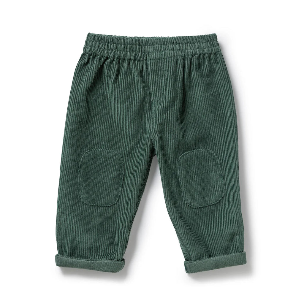 Wilson & Frenchy Moss Green Organic Cord Pant