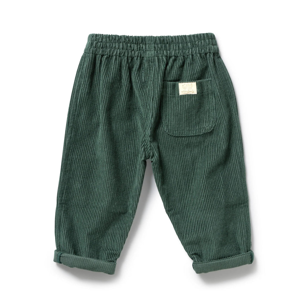 Wilson & Frenchy Moss Green Organic Cord Pant