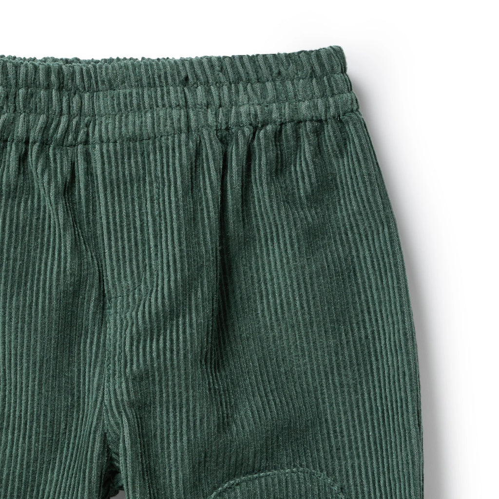 Wilson & Frenchy Moss Green Organic Cord Pant